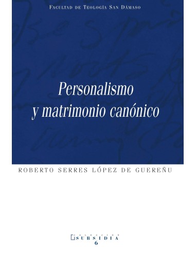Personalismo y Matrimonio canónico