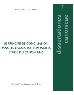 Le principe de conciliation dans les causes...