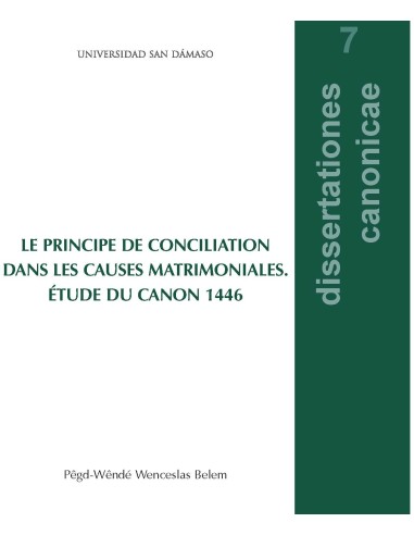 Le principe de conciliation dans les causes...