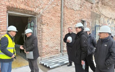 La Junta de Gobierno visita las obras de la nueva Biblioteca
